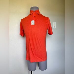 Jos. A. Bank Bright Orange Short-Sleeve Polo